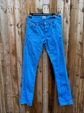 Naked & Famous Denim Bright Blue the skinny gay Jeans